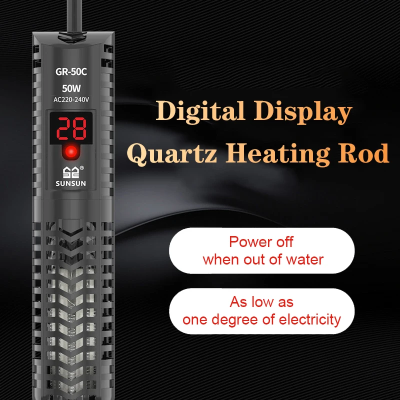 Aquarium Heater Submersible - Pemanas Akuarium Submersible untuk Tangki Ikan,