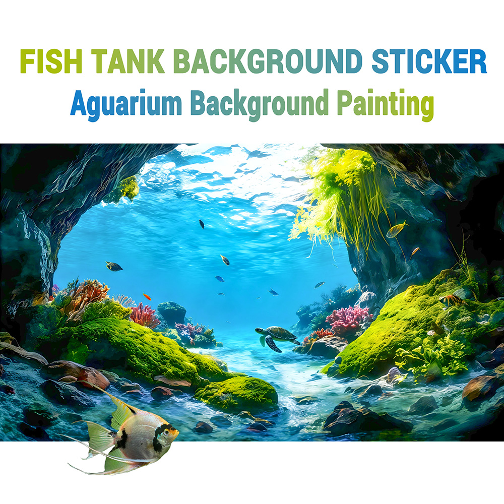 Aquarium Fish Paradise - Turtle Cave Paradise, Lukisan Latar Belakang