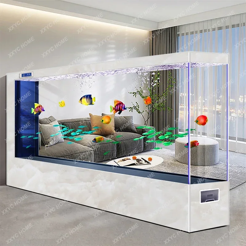 Live Fish Aquarium - Akuarium raksasa dari lantai hingga langit-langit