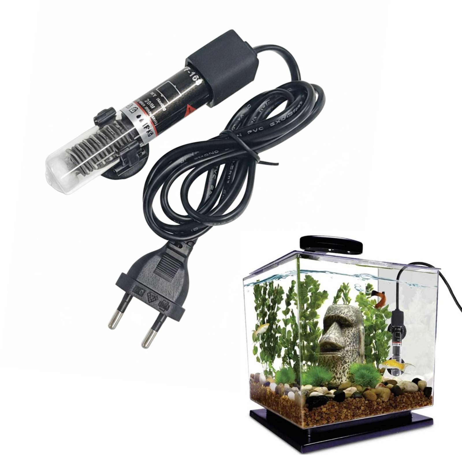 Aquarium Fish Cold Water - Pemanas Akuarium Mini, bawah air tangki