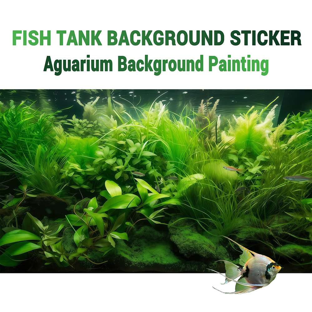 Aquarium Fish Paradise - Water Grass Paradise, Lukisan latar belakang