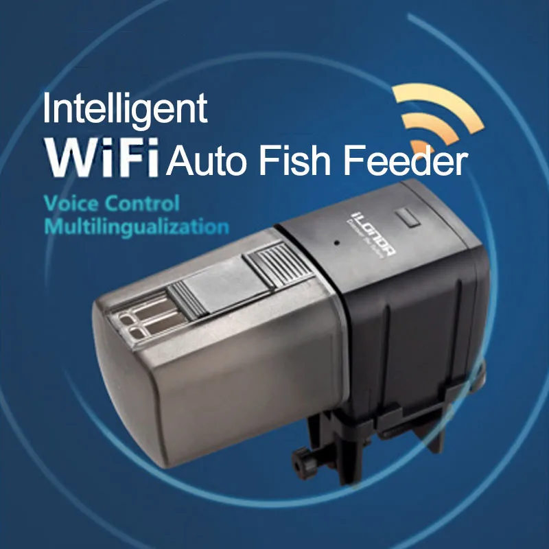 Aquarium Fish Feeder Automatic - Ilonda Dispenser Cerdas Nirkabel Wifi Waktu