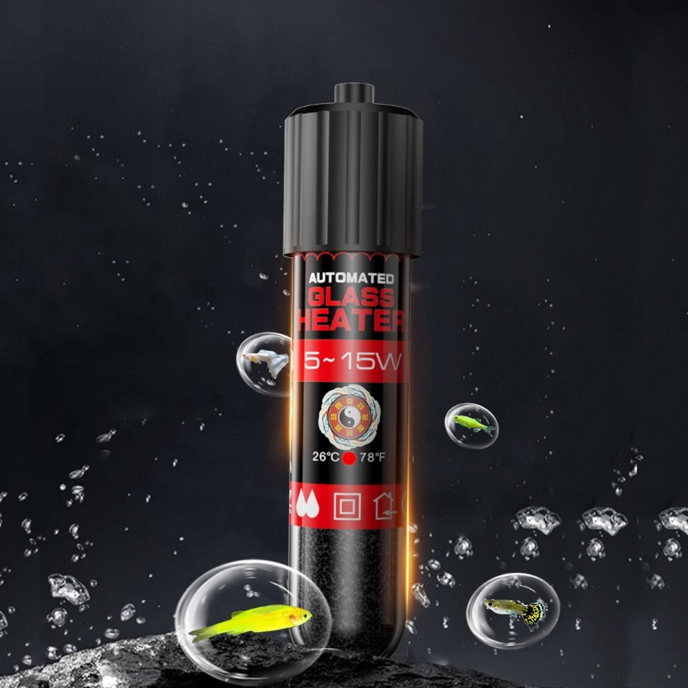 Aquarium Heater Submersible - Batang Pemanas Submersible 5/10/15W USB Otomatis