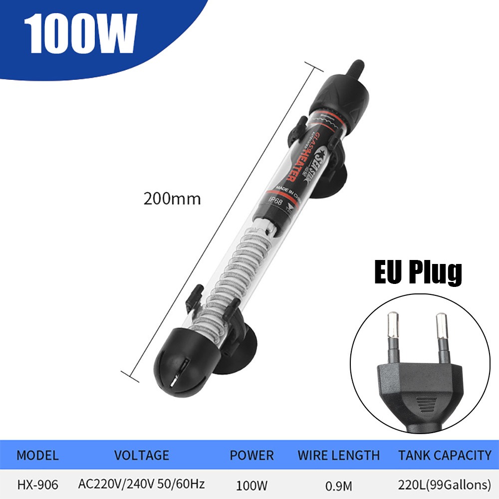 Aquarium Fish Cold Water - 1 Buah 25W/50W/100W/200W/300W Pemanas Termostat Batang