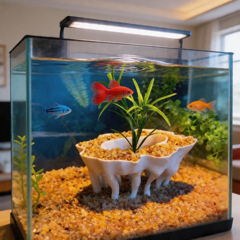 Aquarium Fish Pot - Tanaman akuarium cetak 3D berbentuk akar