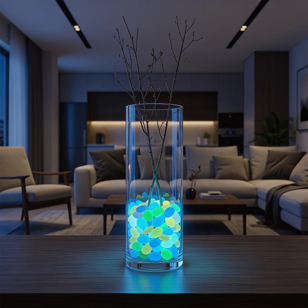 Aquarium Fish Glow In The Dark - Batu Taman Bercahaya, Kerikil Akuarium Luar