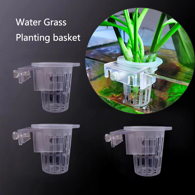 Aquarium Fish Pot - Keranjang penanaman akuarium hidroponik pendukung tangki