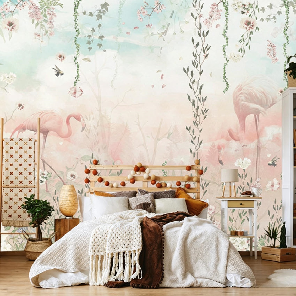 Wallpaper kartun kustom bunga  - Background Film 3D ulasan dan harga