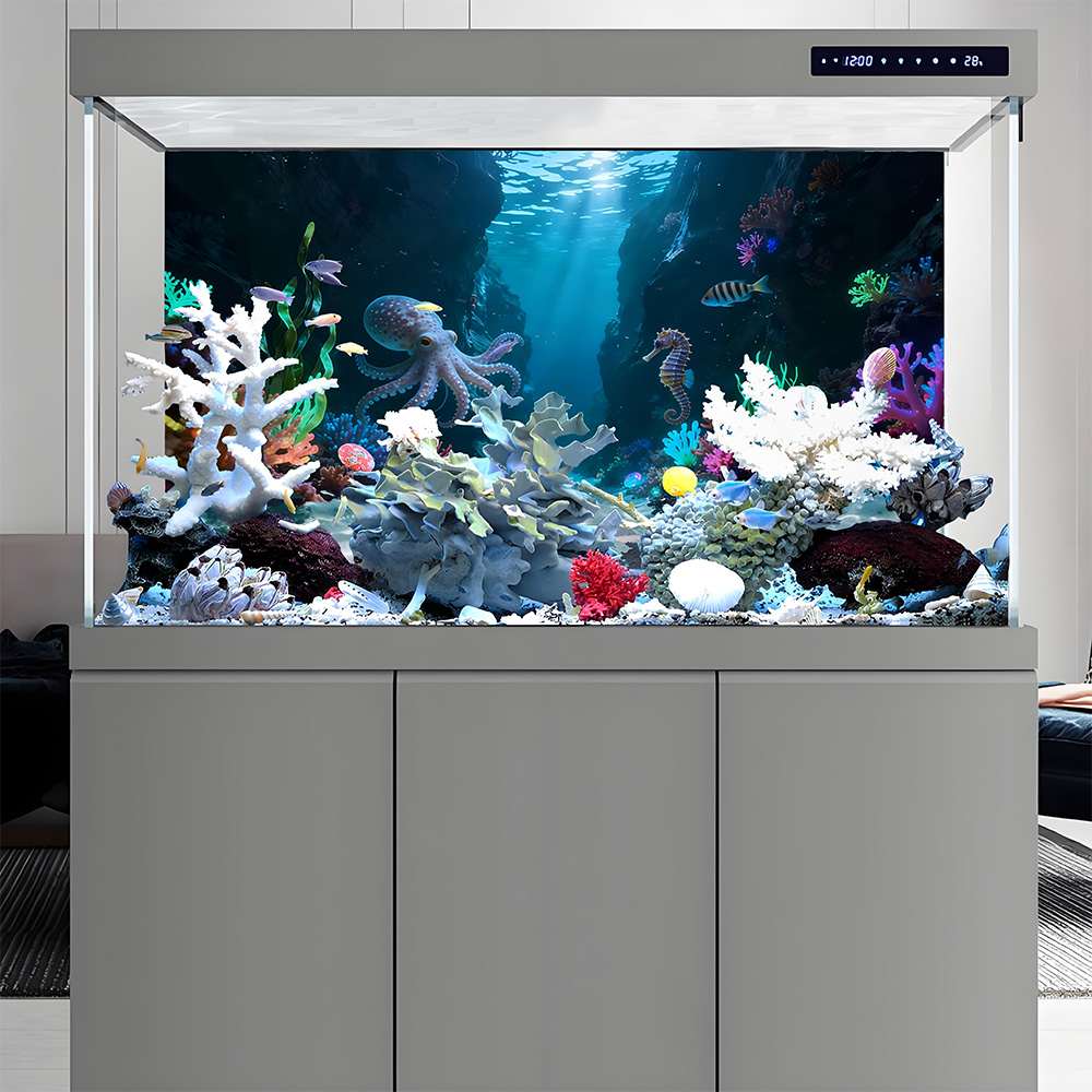 Octopus Canyon Paradise, Lukis - Aquarium Fish Paradise ulasan dan harga