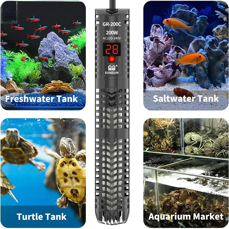 Pemanas Akuarium Digital untuk - Aquarium Heater Submersible ulasan dan harga
