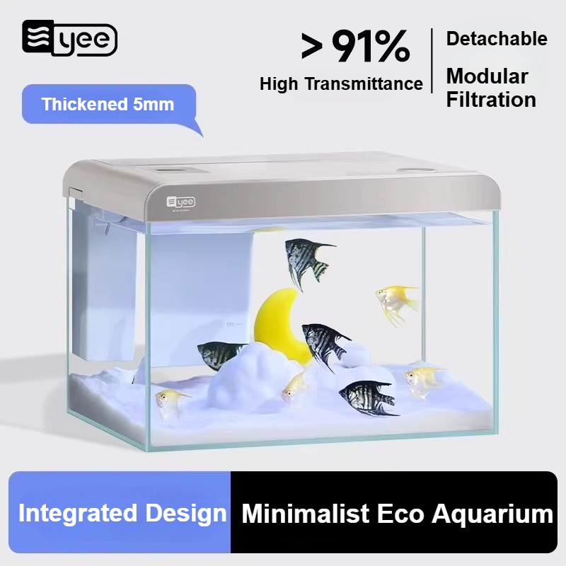 Akuarium Meja Kaca Ultra Jerni - Aquarium Fish Pot ulasan dan harga