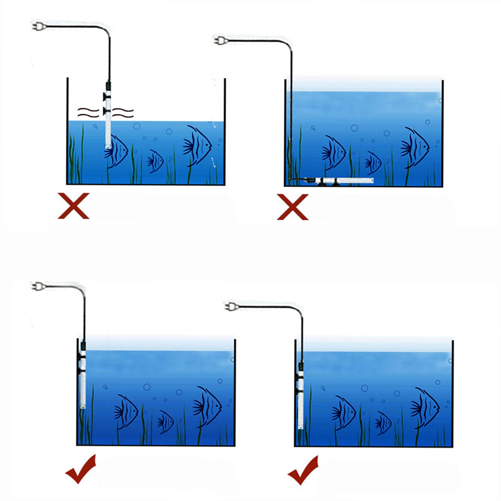 Pemanas Celup untuk Akuarium K - Live Fish Aquarium ulasan dan harga