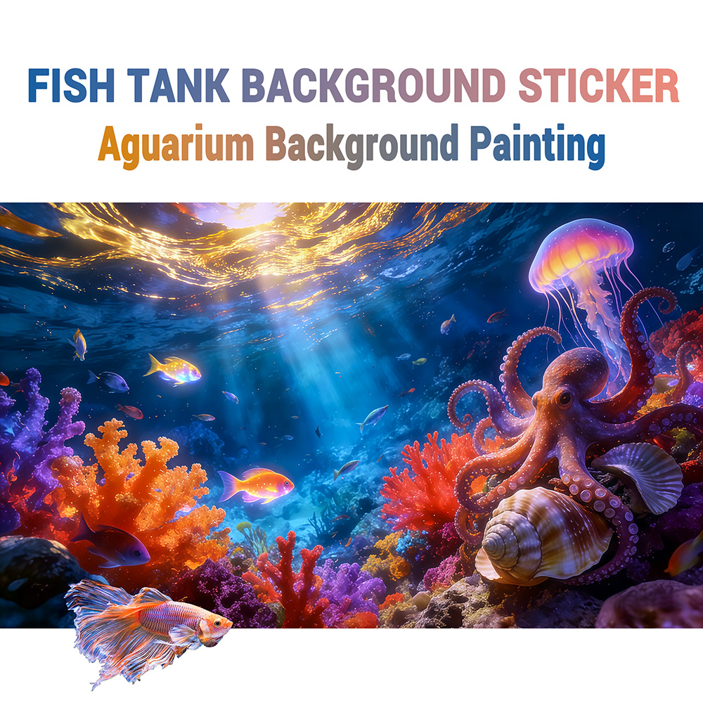 Octopus Paradise, Lukisan Lata - Aquarium Fish Paradise ulasan dan harga