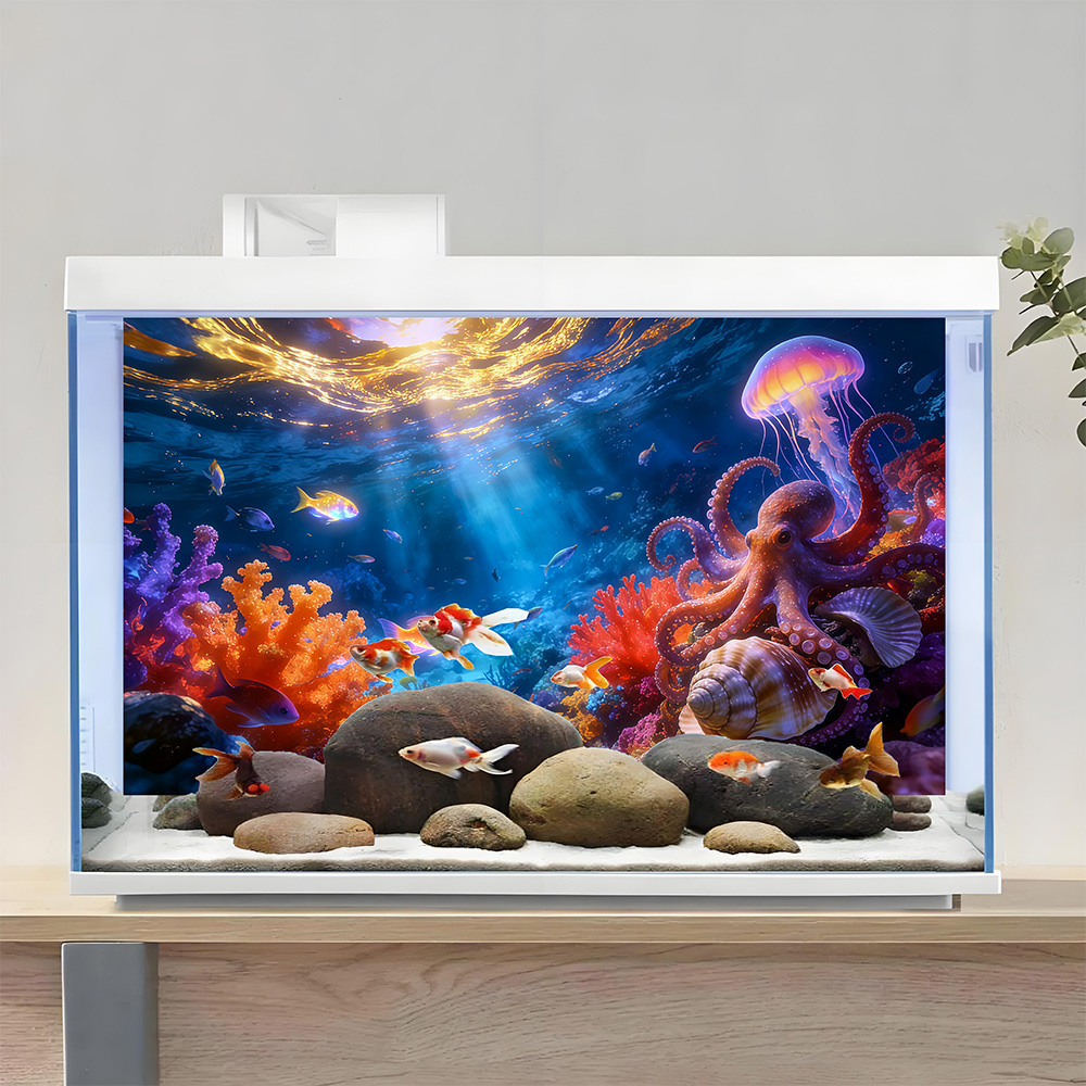 Octopus Paradise, Lukisan Lata - Aquarium Fish Paradise ulasan dan harga