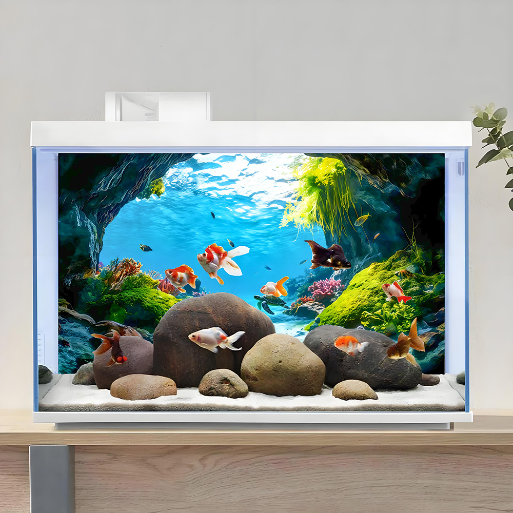 Turtle Cave Paradise, Lukisan  - Aquarium Fish Paradise ulasan dan harga