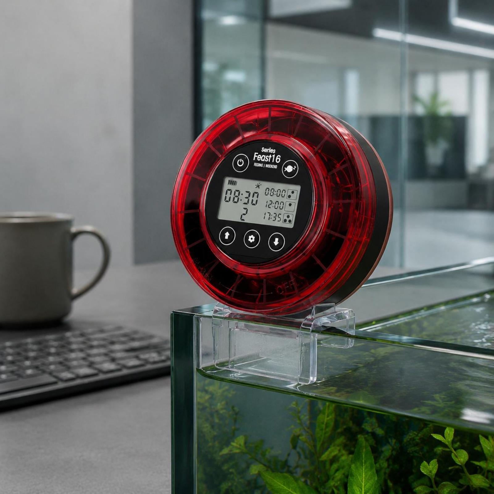 Pengumpan Ikan Otomatis Porsi  - Aquarium Fish Feeder Automatic ulasan dan harga