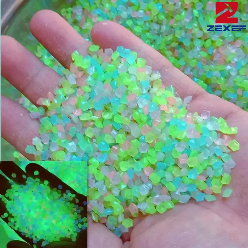 1000 buah 3-5mm pasir bercahay - Aquarium Fish Glow In The Dark ulasan dan harga