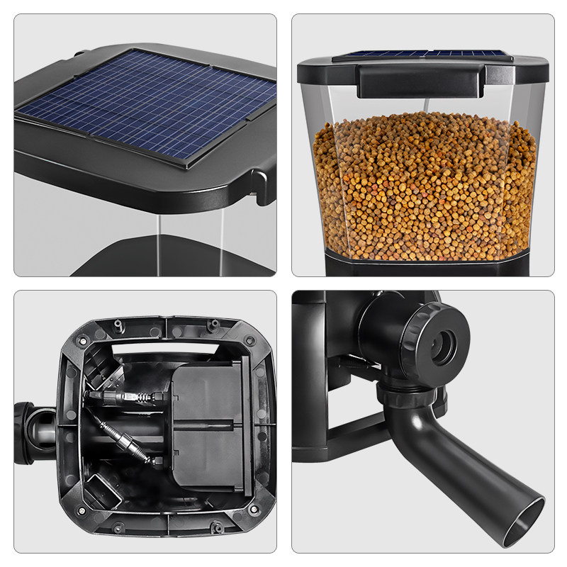 Jebao Solar Kolam Koi Luar Rua - Aquarium Fish Feeder Automatic ulasan dan harga