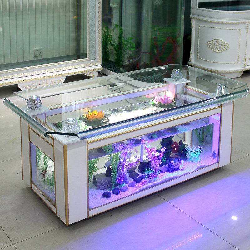 Meja kopi akuarium ekologi Xih - Live Fish Aquarium ulasan dan harga