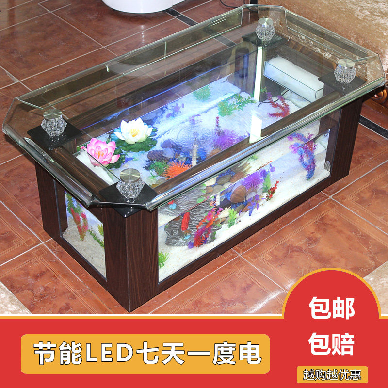 Meja kopi akuarium ekologi Xih - Live Fish Aquarium ulasan dan harga