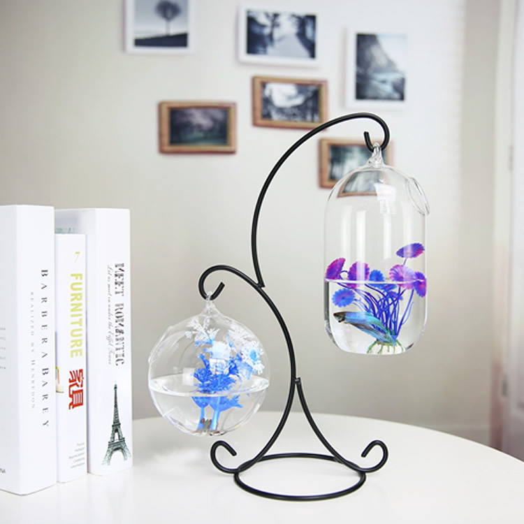 Kreatif Dua Dek Ditangguhkan T - Aquarium Fish Pot ulasan dan harga
