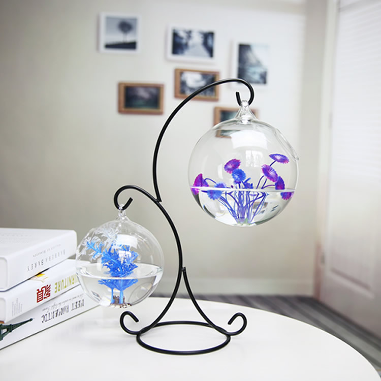 Kreatif Dua Dek Ditangguhkan T - Aquarium Fish Pot ulasan dan harga