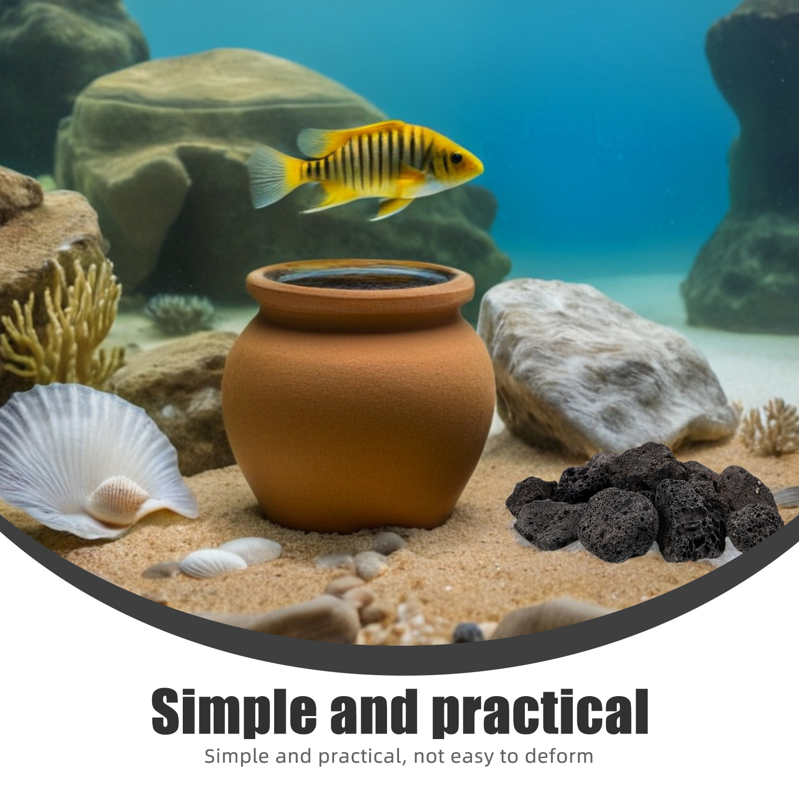 1 Pak Batu Vulkanik Alami Batu - Aquarium Fish Pot ulasan dan harga