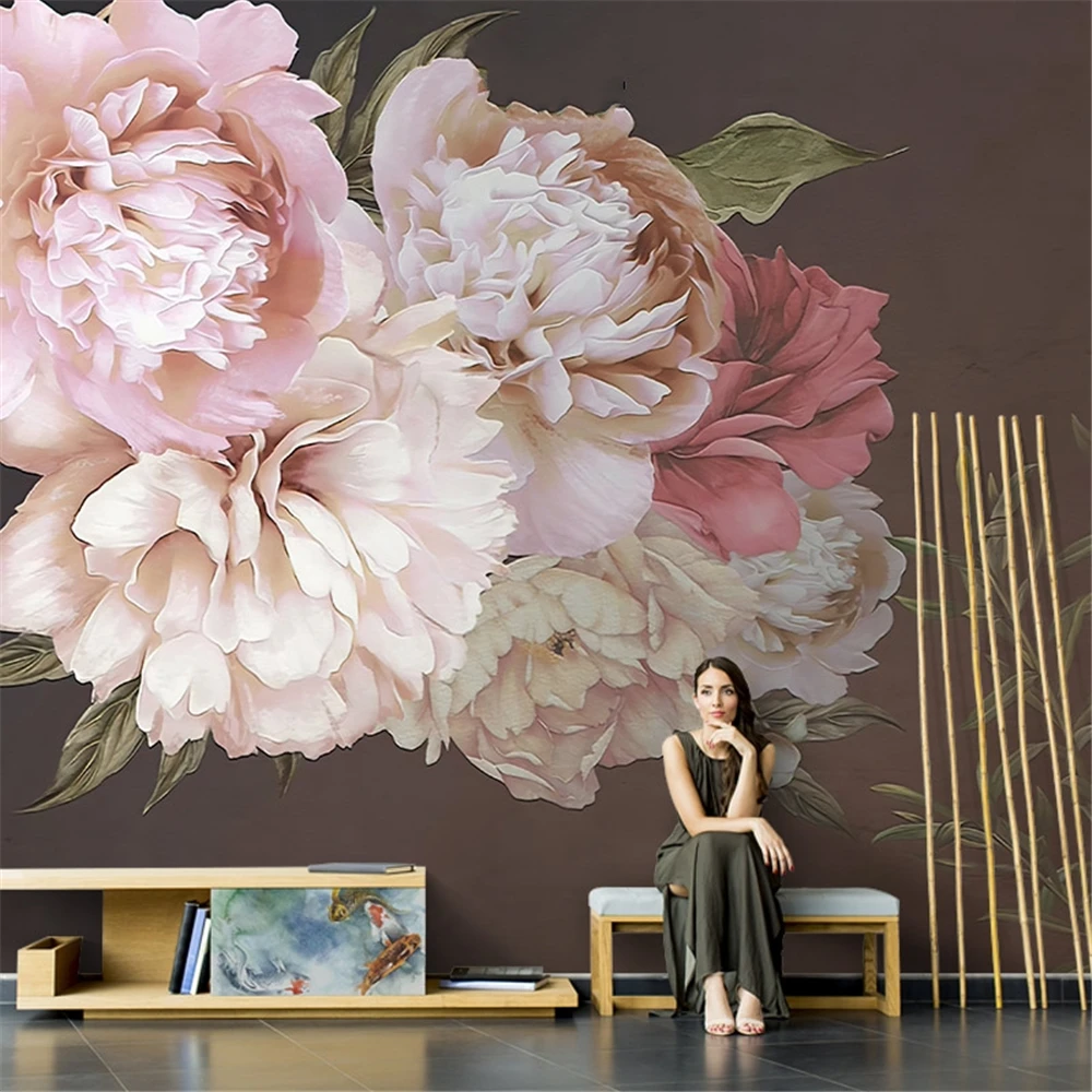 Wallpaper Peony Amerika Kustom - Background Film 3D ulasan dan harga