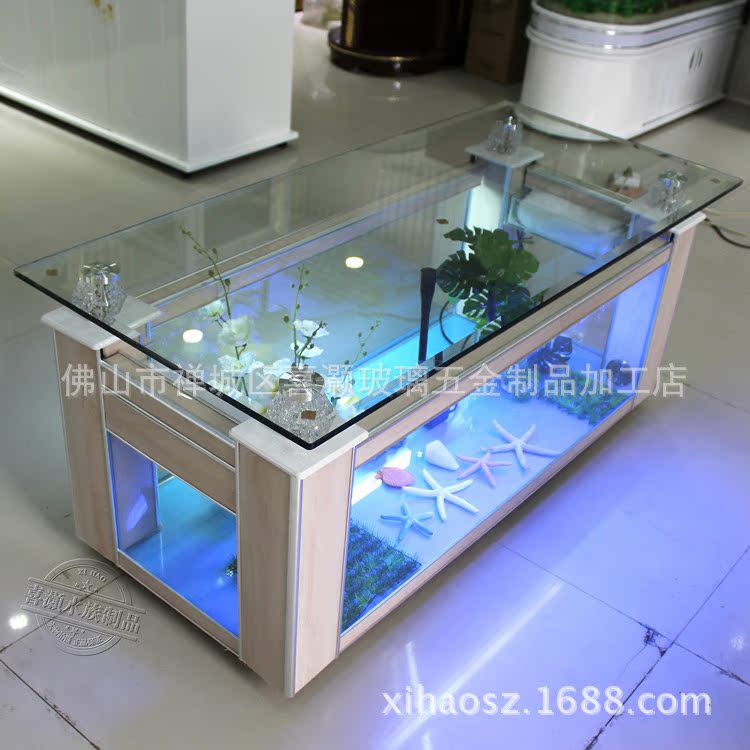 Meja kopi sofa akuarium tangki - Live Fish Aquarium ulasan dan harga