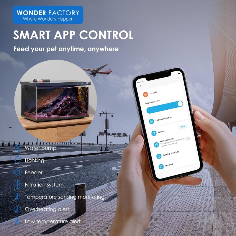 Akuarium Pintar, Tangki Ikan K - Aquarium Fish Feeder Automatic ulasan dan harga