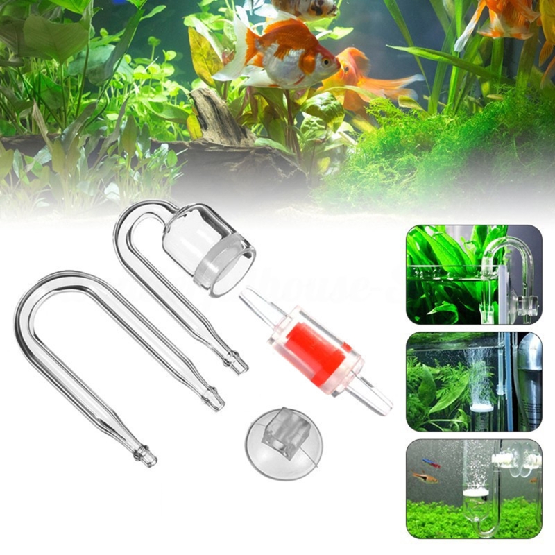 4 buah Set CO2 DIY Diffuser, u - Live Fish Aquarium ulasan dan harga